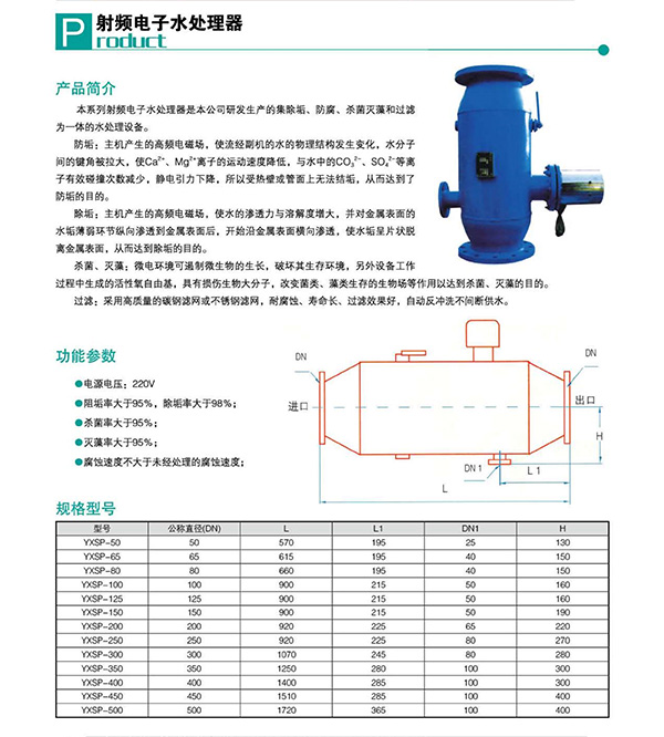 射频电子水处理器